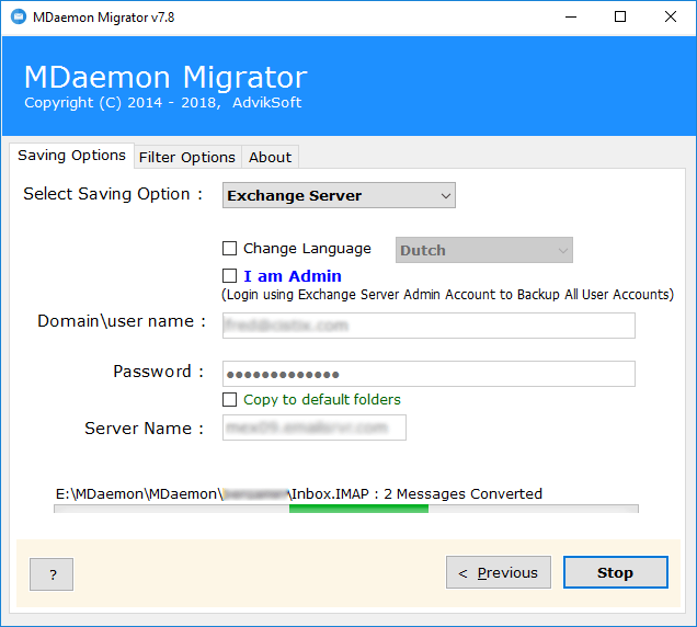 mdaemon to exchange converter